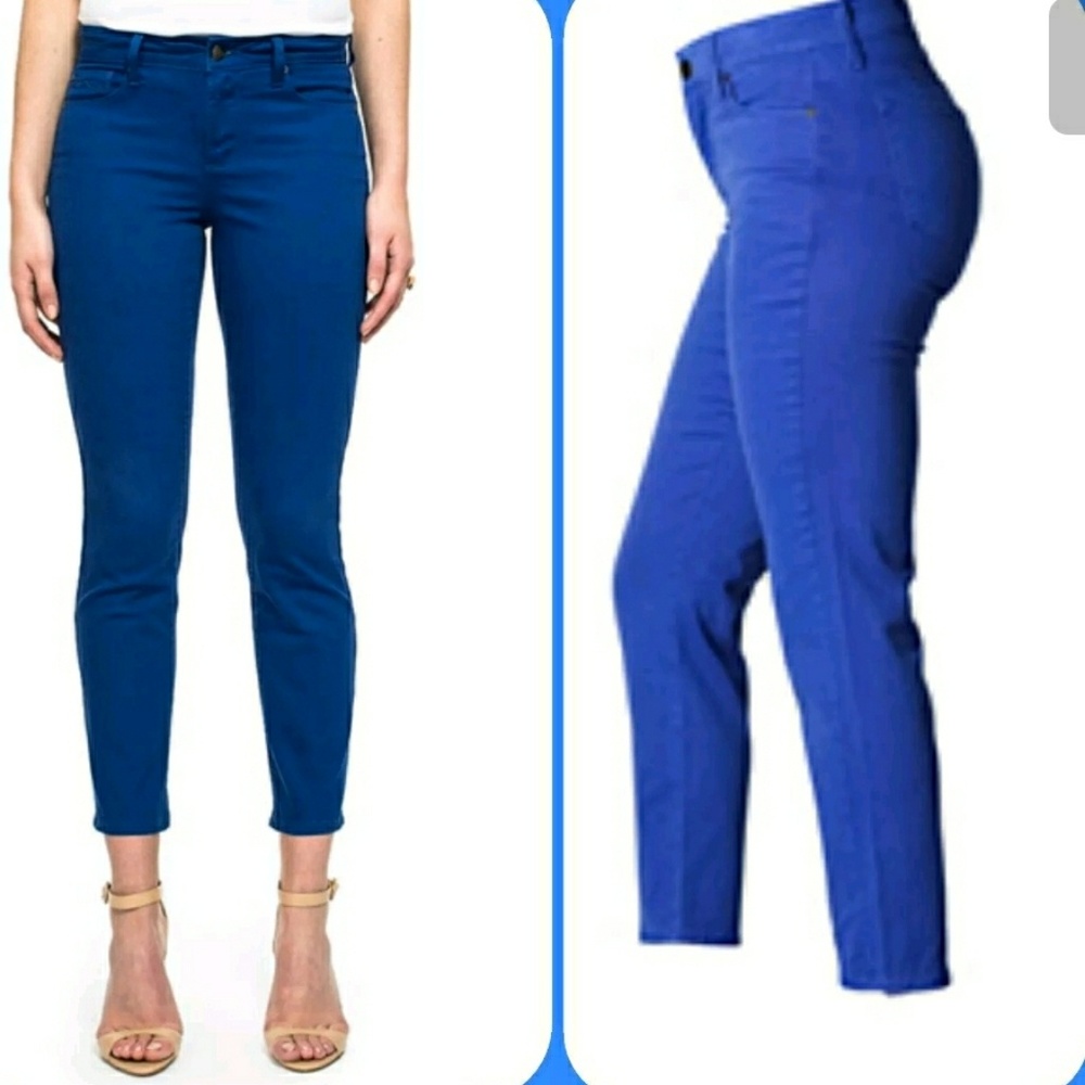 NYDJ not your daughters jeans ANKLE crop skinny pants jean hybrid Irregular